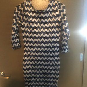 Mini Dress Chevron NWOT